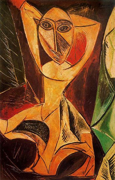 Pablo Picasso Paintings Nude With Raised Arms The Avignon Dancer